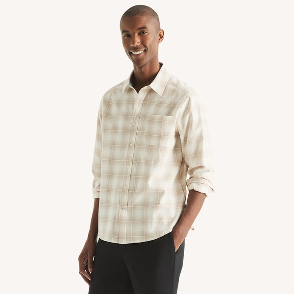 Plaid Seersucker Shirt