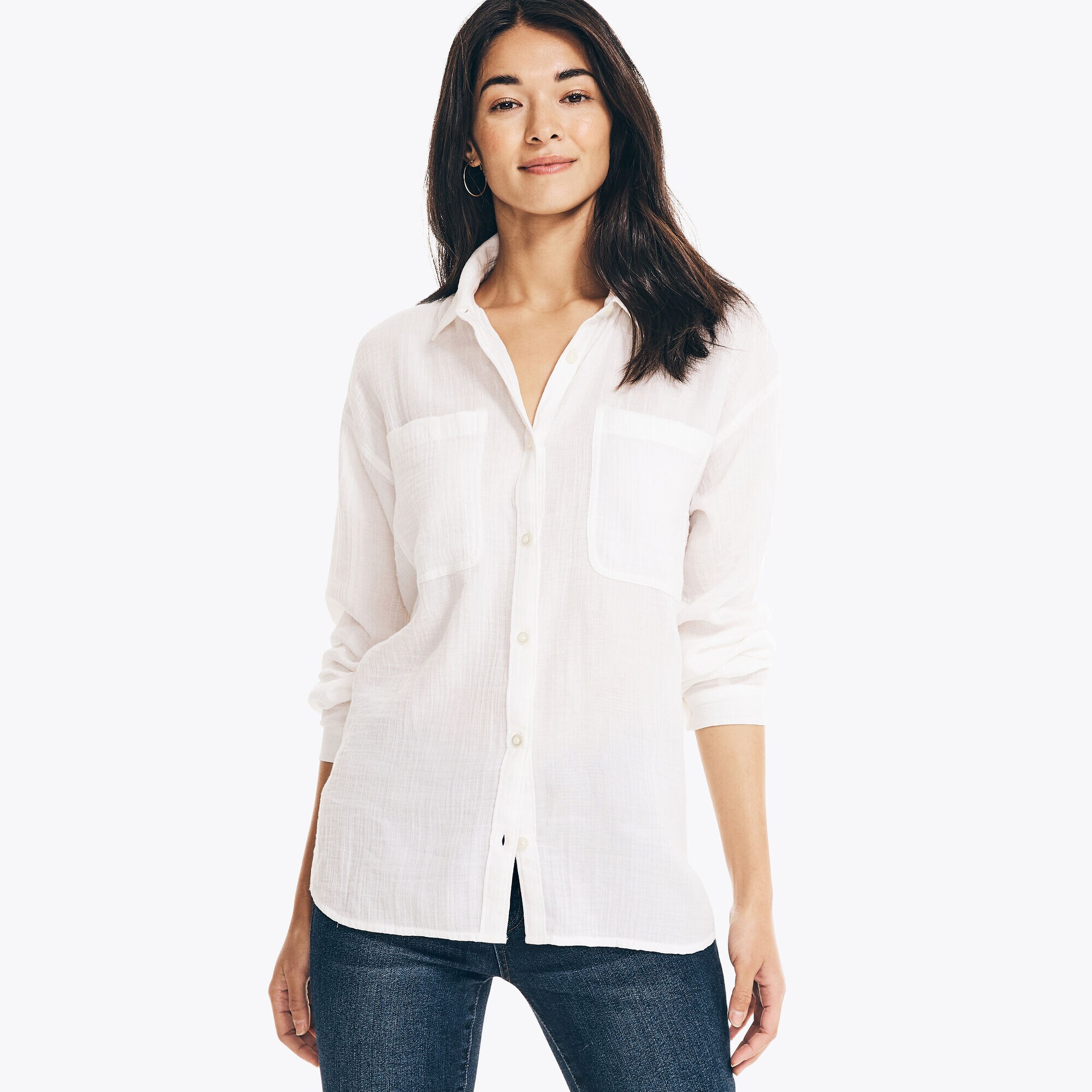 Nautica TEXTURED BUTTON-DOWN WEEKEND SHIRT. 2