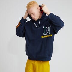 The Lil Yachty Collection by Nautica Big & Tall Logo Hoodie,Navy,large