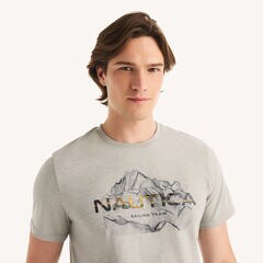 Foil Logo Graphic T-Shirt,Grey Heather,large