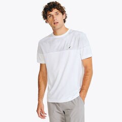 Navtech Crewneck T-Shirt,Bright White,large