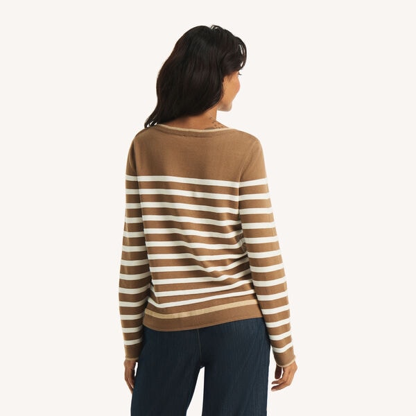 Striped Boatneck Sweater