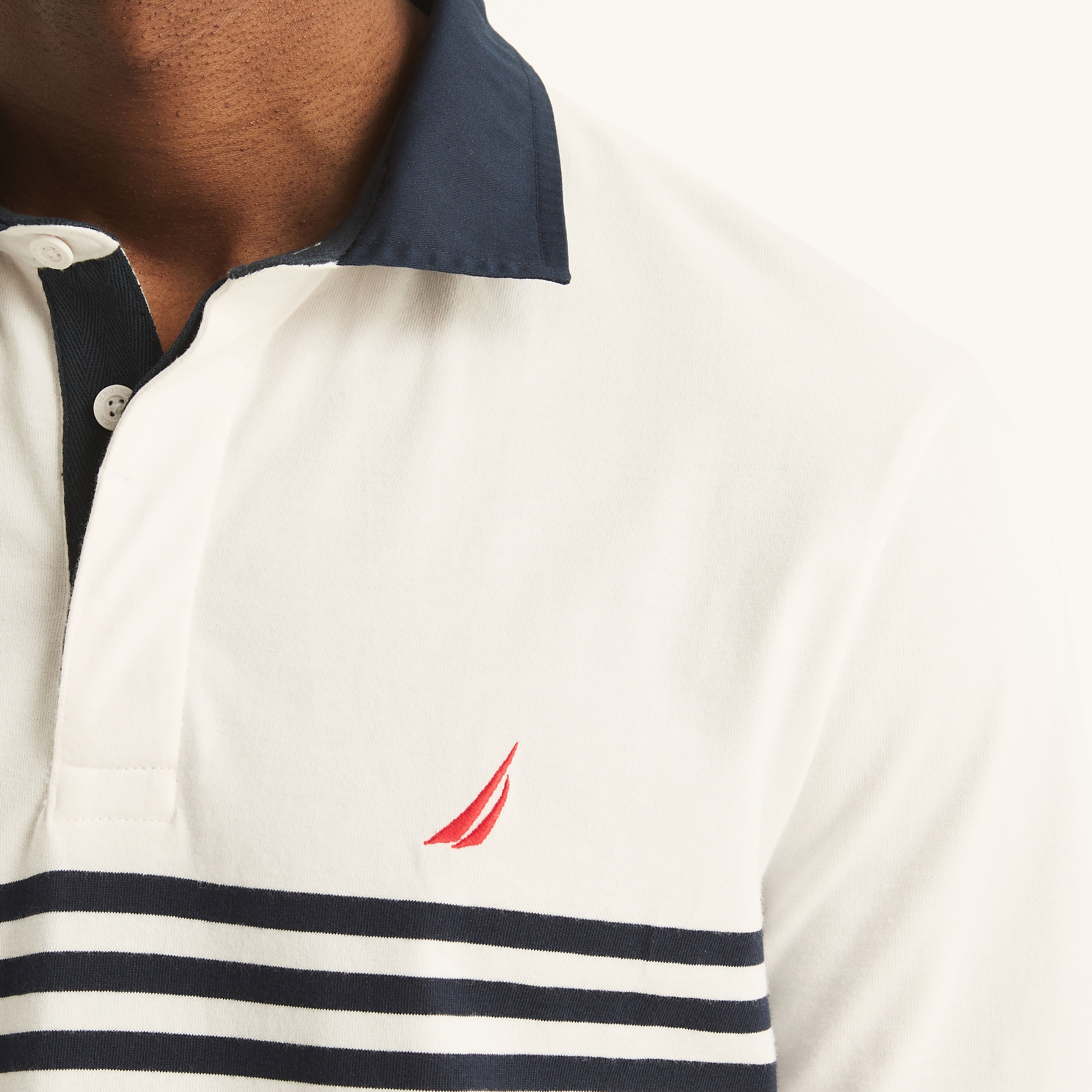 トップス ABELIAEDOWARDGOUCHA LP POLO Texas A&M Wide Striped Performance Polo - Aggieland Outfitters