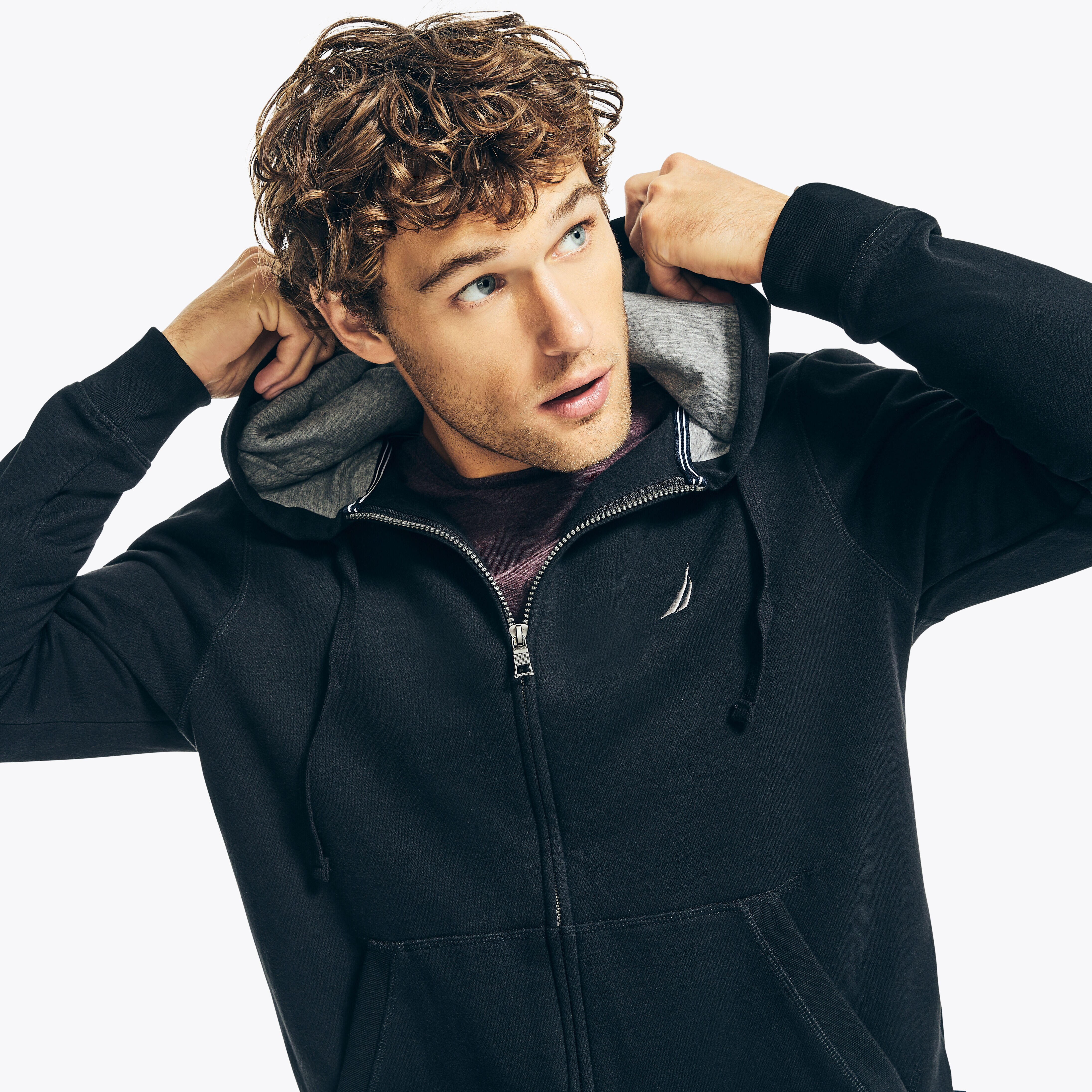 Full-Zip Fleece Hoodie | Nautica