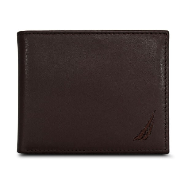 Logo Leather Bifold Wallet