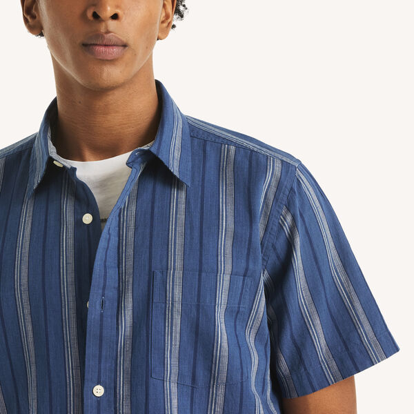 Short-Sleeve Striped Shirt