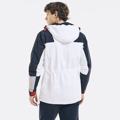 COMPETITION WATER-RESISTANT COLORBLOCK JACKET,Bright White,large