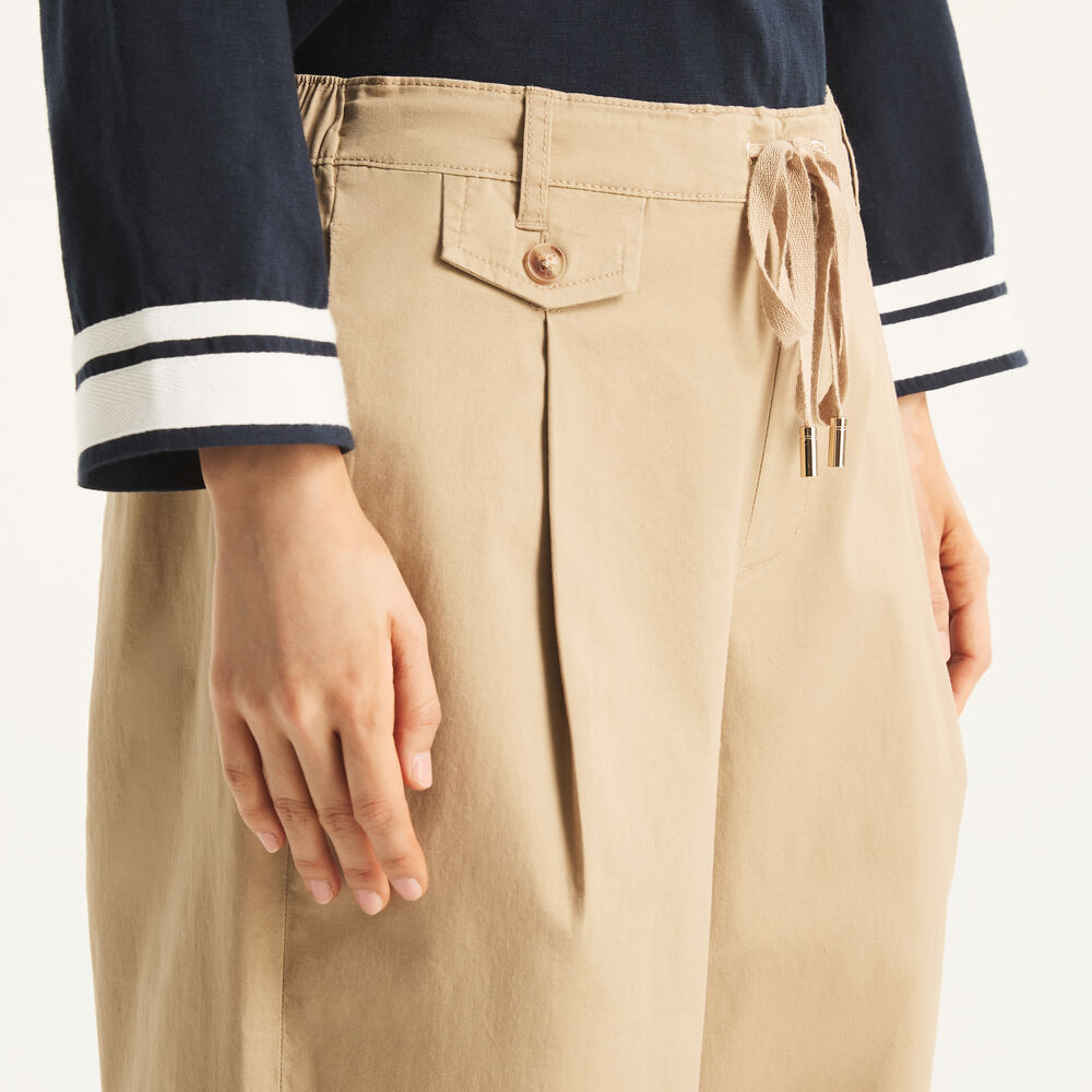 Pleated Pull-On Pant,Rope,large