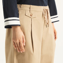 Pleated Pull-On Pant,Rope,large