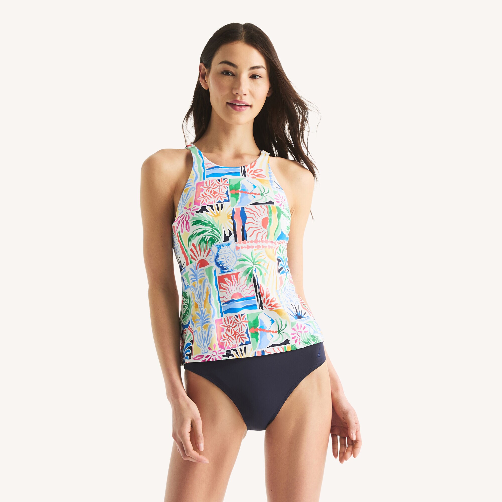 Printed Tankini,Multi,large