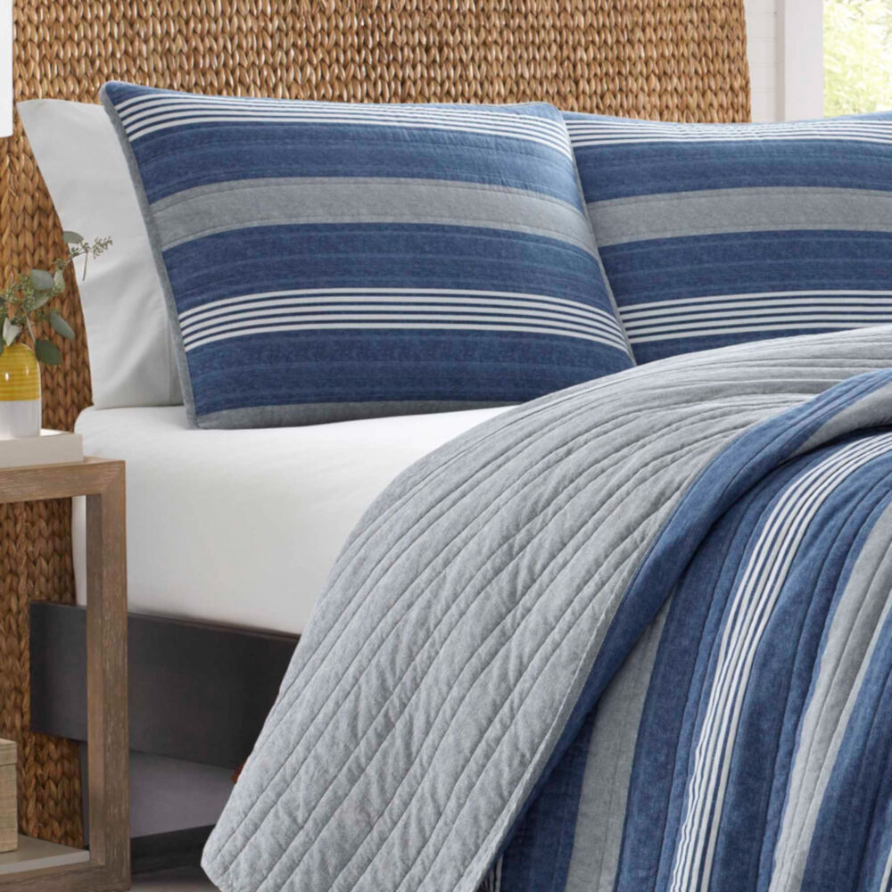 Saltmarsh Twin Quilt Set,Blue Mirage,large
