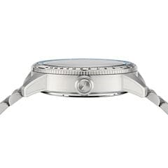 STAINLESS STEEL 3-HAND WATCH,Multi,large