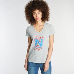 CLASSIC FIT V-NECK T-SHIRT IN LOGO GRAPHIC,Grey Heather,large