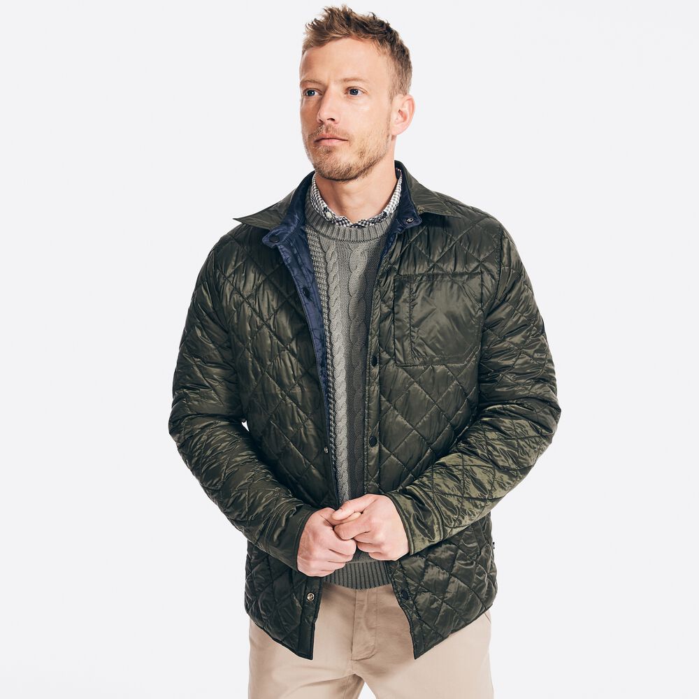 REVERSIBLE TEMPASPHERE OVERSHIRT,Navy,large