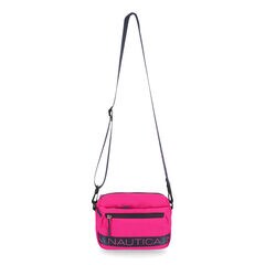 NYLON LOGO CROSSBODY BAG,Fancytail Fuschia,large