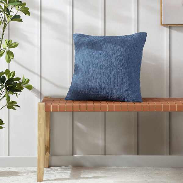 Wave Texture Blue Decorative Pillow