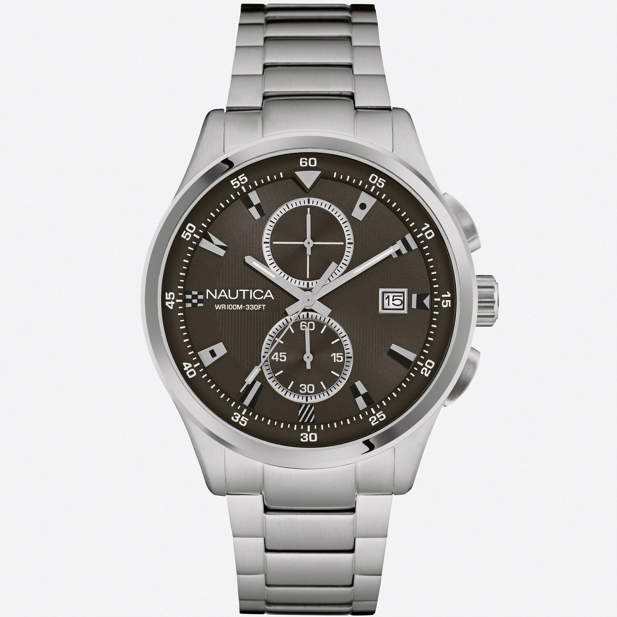 NCT 19 Chronograph Signal Flag Watch,Multi,large