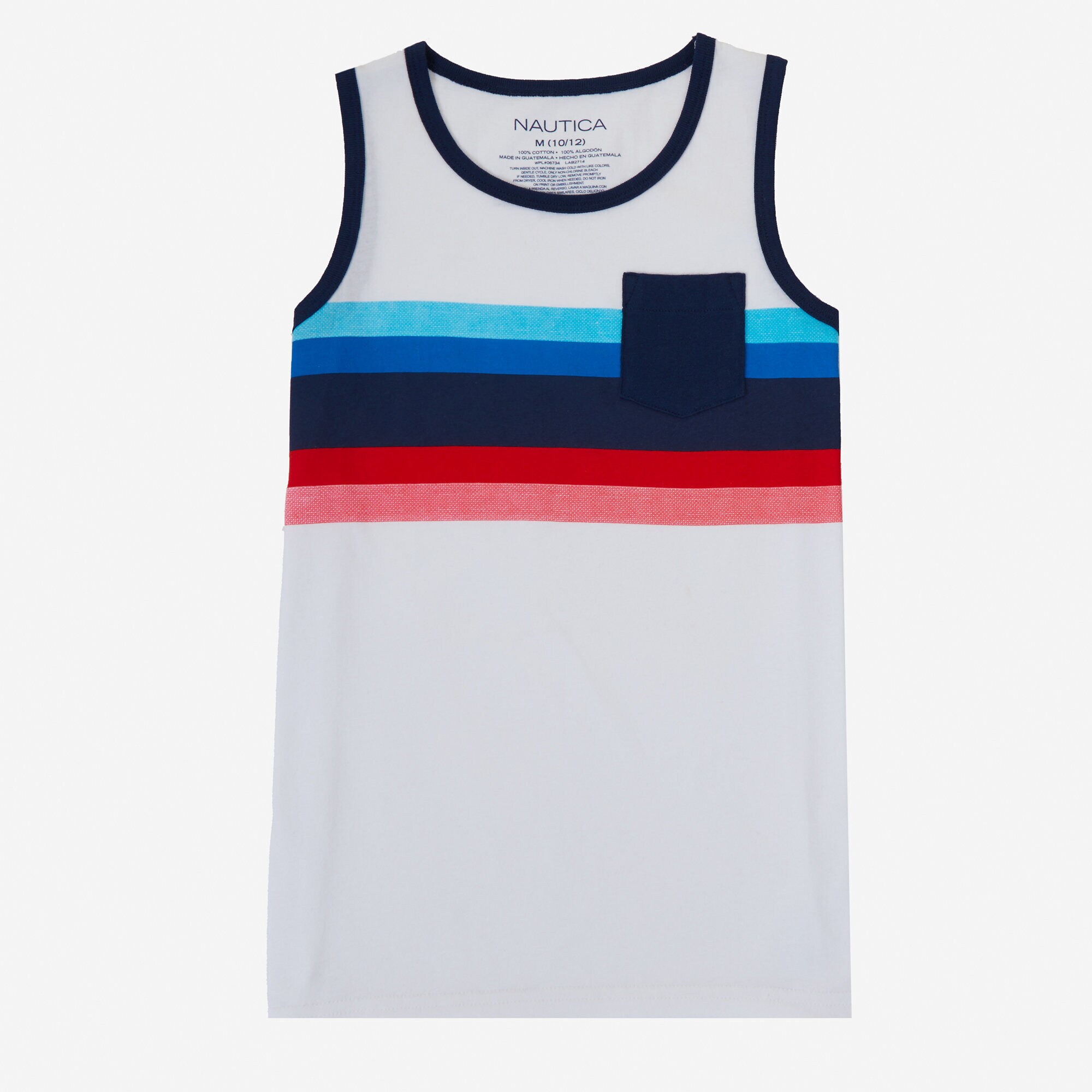 Little Boys' Ombre Stripe Tank (2T-7),Antique White Wash,large