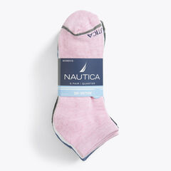 ATHLETIC CORE QUARTER SOCKS, 6-PACK,Multi,large
