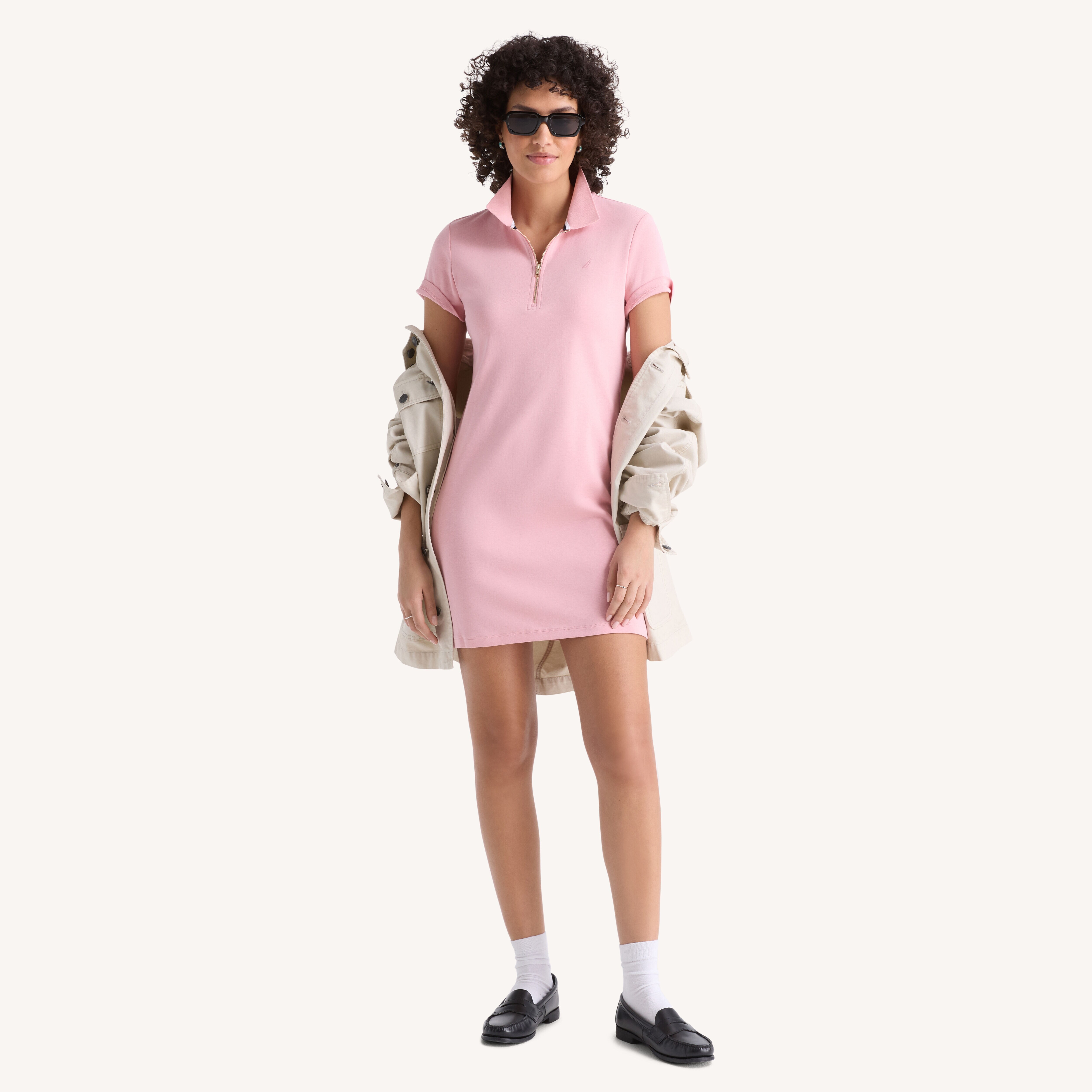 Zip-Up Deck Polo Dress | Nautica