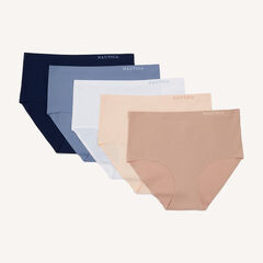 Micro-Ribbed Brief, 5-Pack,Angel Blue,large