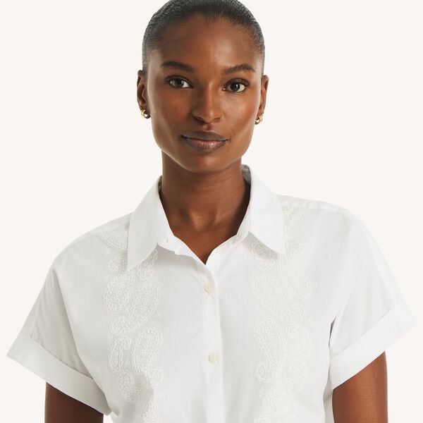 Embroidered Camp Shirt
