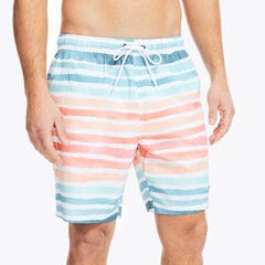 8" SUSTAINABLY CRAFTED WAVE STRIPE SWIM,True Navy,large