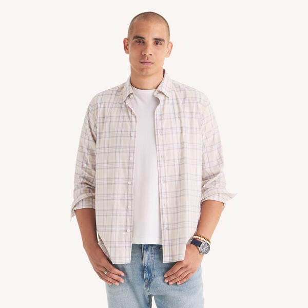 Classic Fit Plaid Shirt