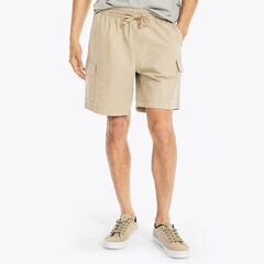 8" PULL-ON CARGO SHORT,Military Tan,large