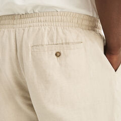 Big & Tall Linen Drawstring Pant,Wheat Flax,large