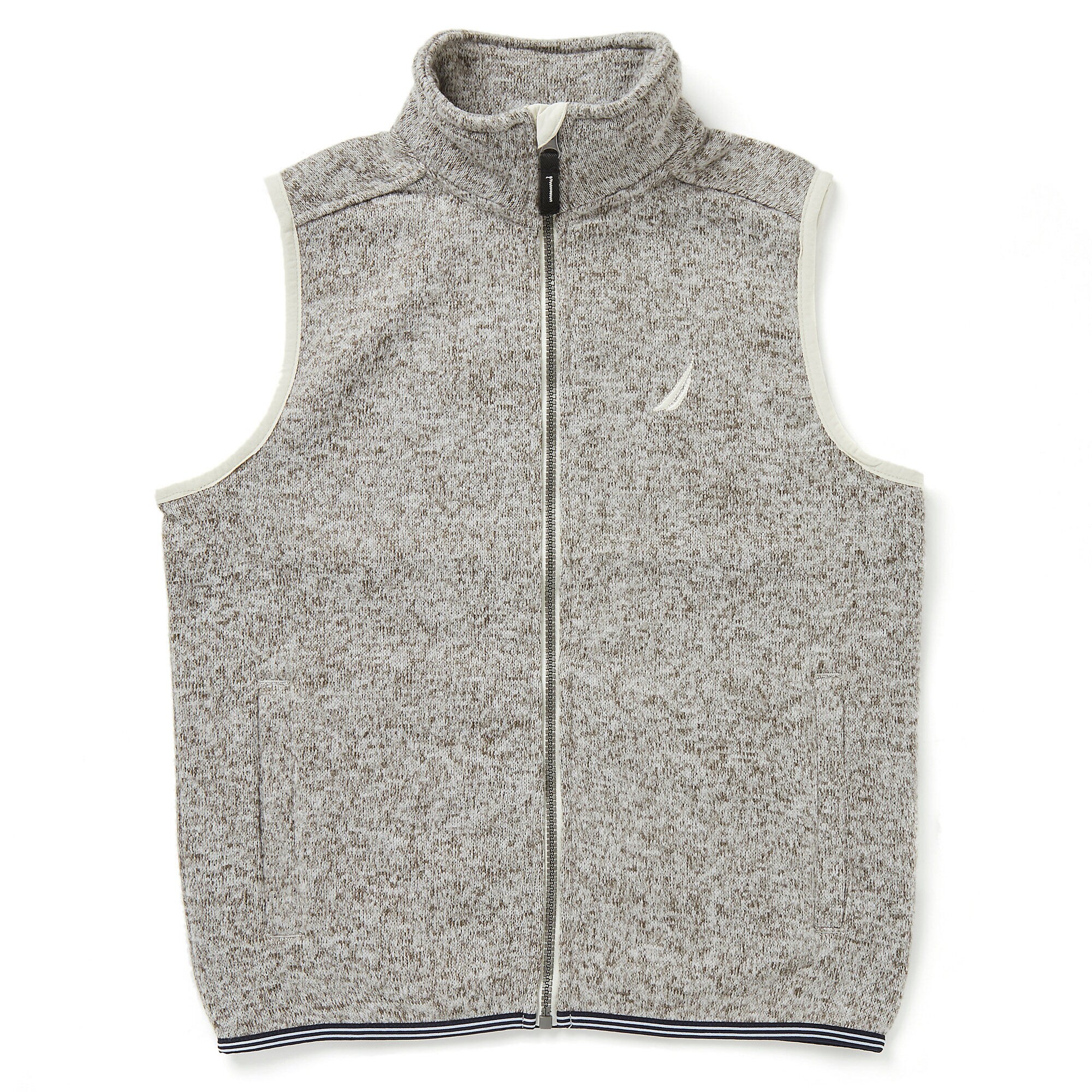 Little Boys' Fleece Sweater Vest (4-7),Grey Heather,large