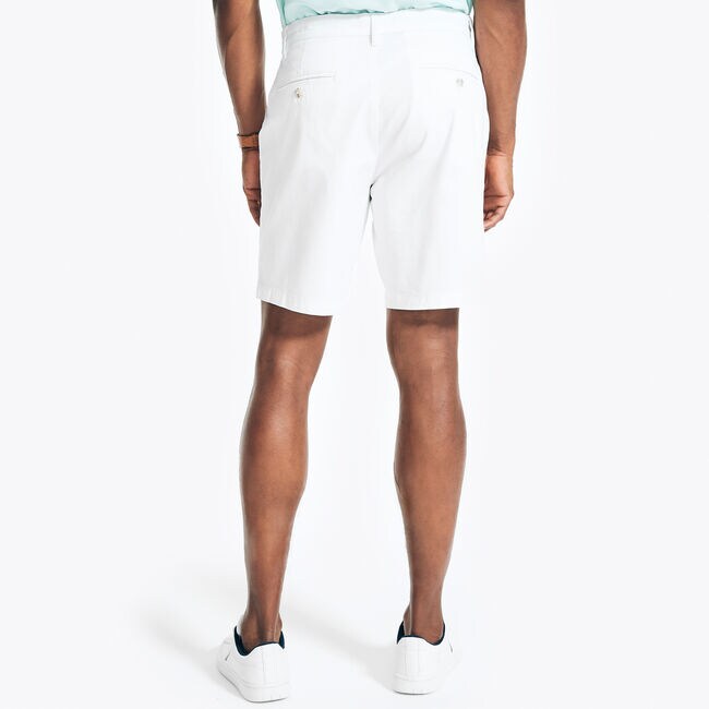 Nautica Men's Classic Fit Flat Front Stretch Solid Chino Deck Short Nautica Men's Classic Fit Flat Front Stretch Solid Chino Deck Short