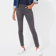 NAUTICA JEANS CO. MID RISE SKINNY DENIM IN GREY SHADOW,Gunmetal Grey,large