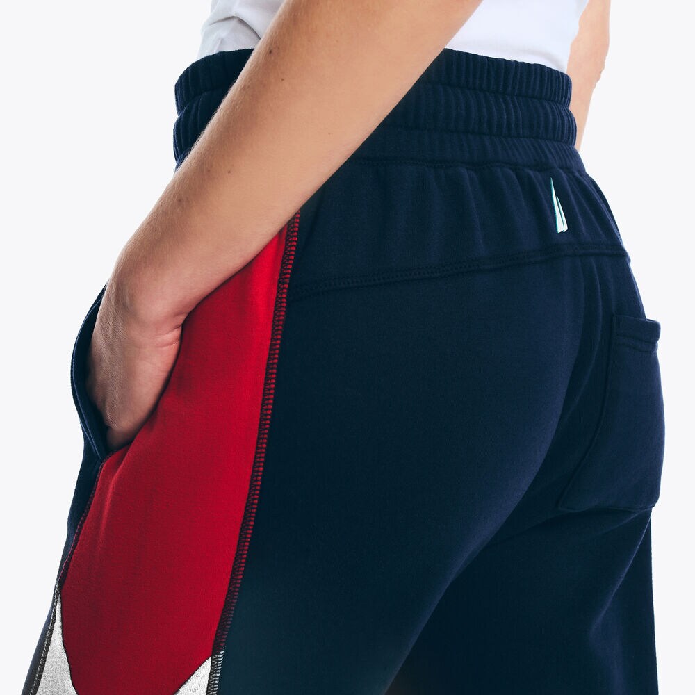 SUSTAINABLY CRAFTED COLORBLOCK JOGGER,Stellar Blue Heather,large