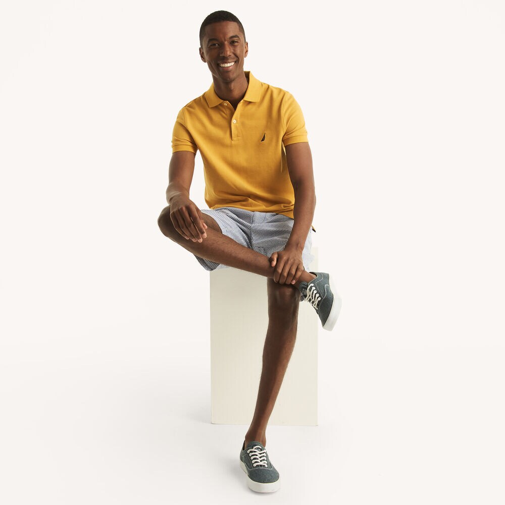 SLIM FIT DECK POLO,Voyage Yellow,large