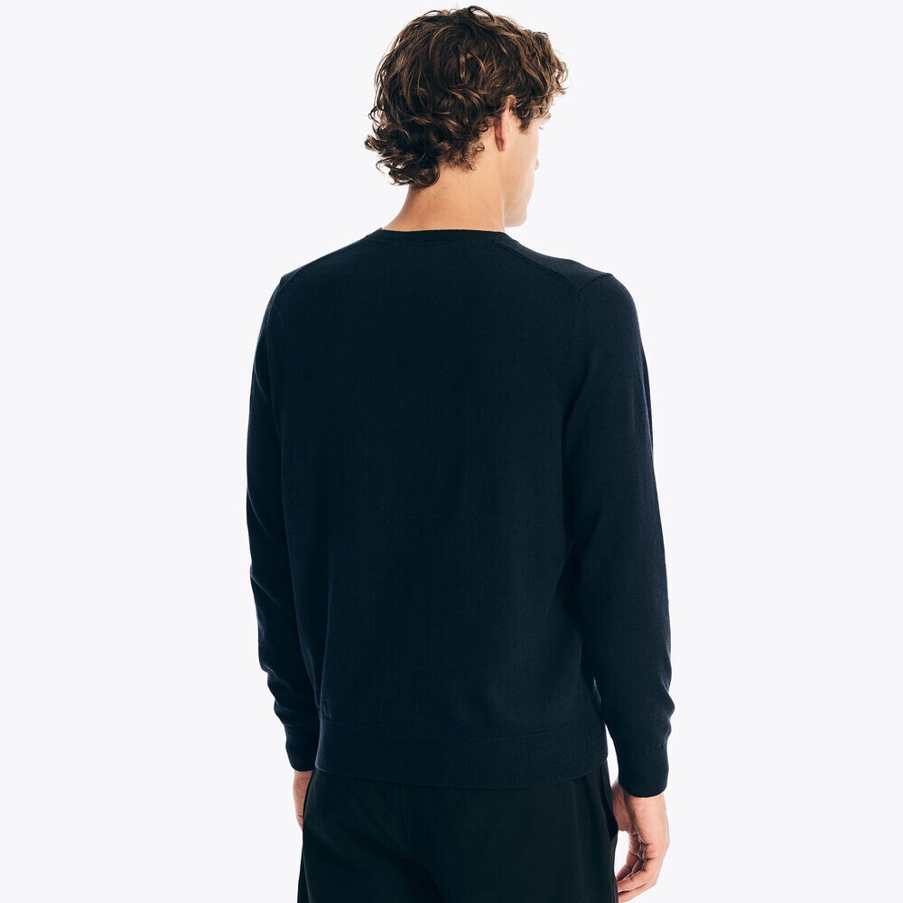 Navtech V-Neck Deck Sweater,Stellar Blue Heather,large