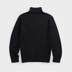 NAVTECH BRAND ICON TURTLENECK SWEATER,True Black,large