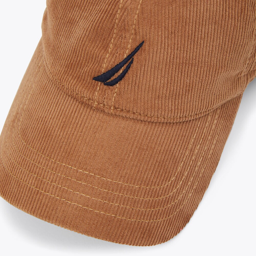 BRAND ICON CORDUROY CAP,ALL SPICE,large