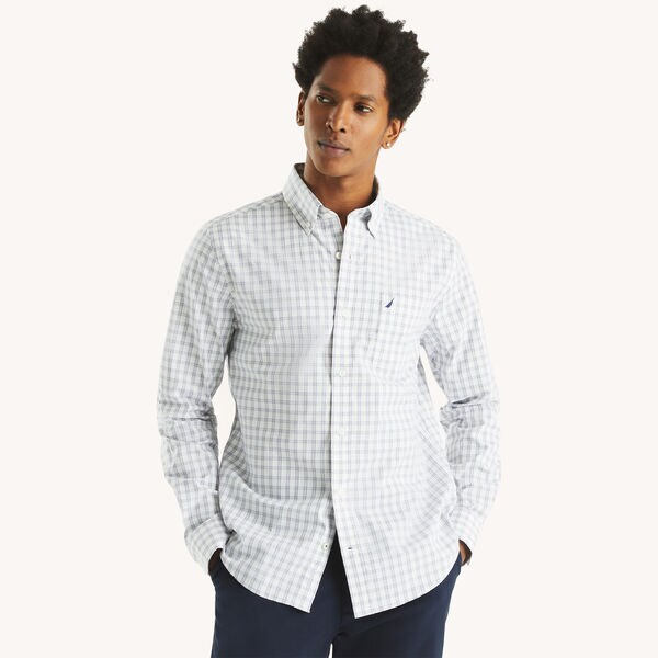 Slim Fit Wrinkle-Resistant Plaid Shirt