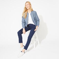 SLIM FIT ANKLE CHINOS,Stellar Blue Heather,large