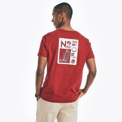 SUSTAINABLY CRAFTED NAUTICA SAILING TEAM GRAPHIC T-SHIRT,Melonberry,large