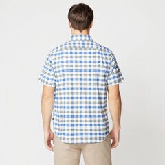 PLAID SHORT-SLEEVE SHIRT,Everglades Green,large