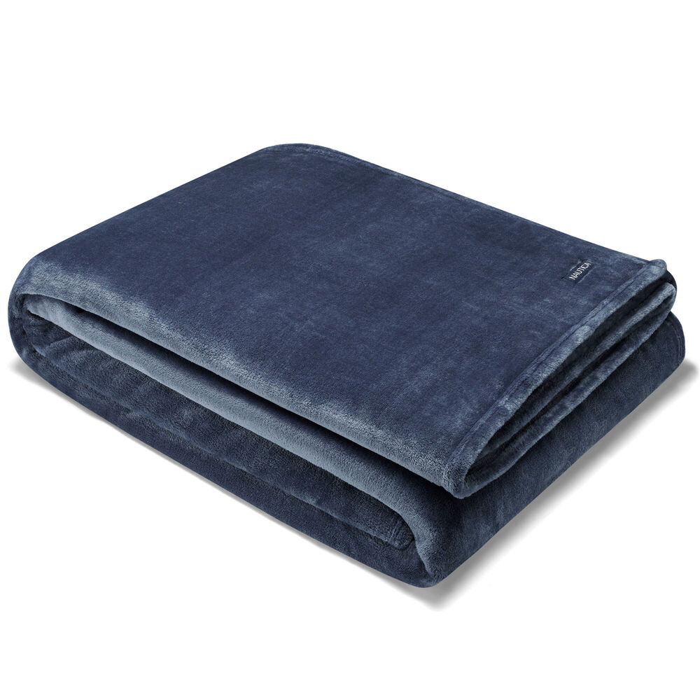 SOLID THROW BLANKET,Deep Dive Wash,large
