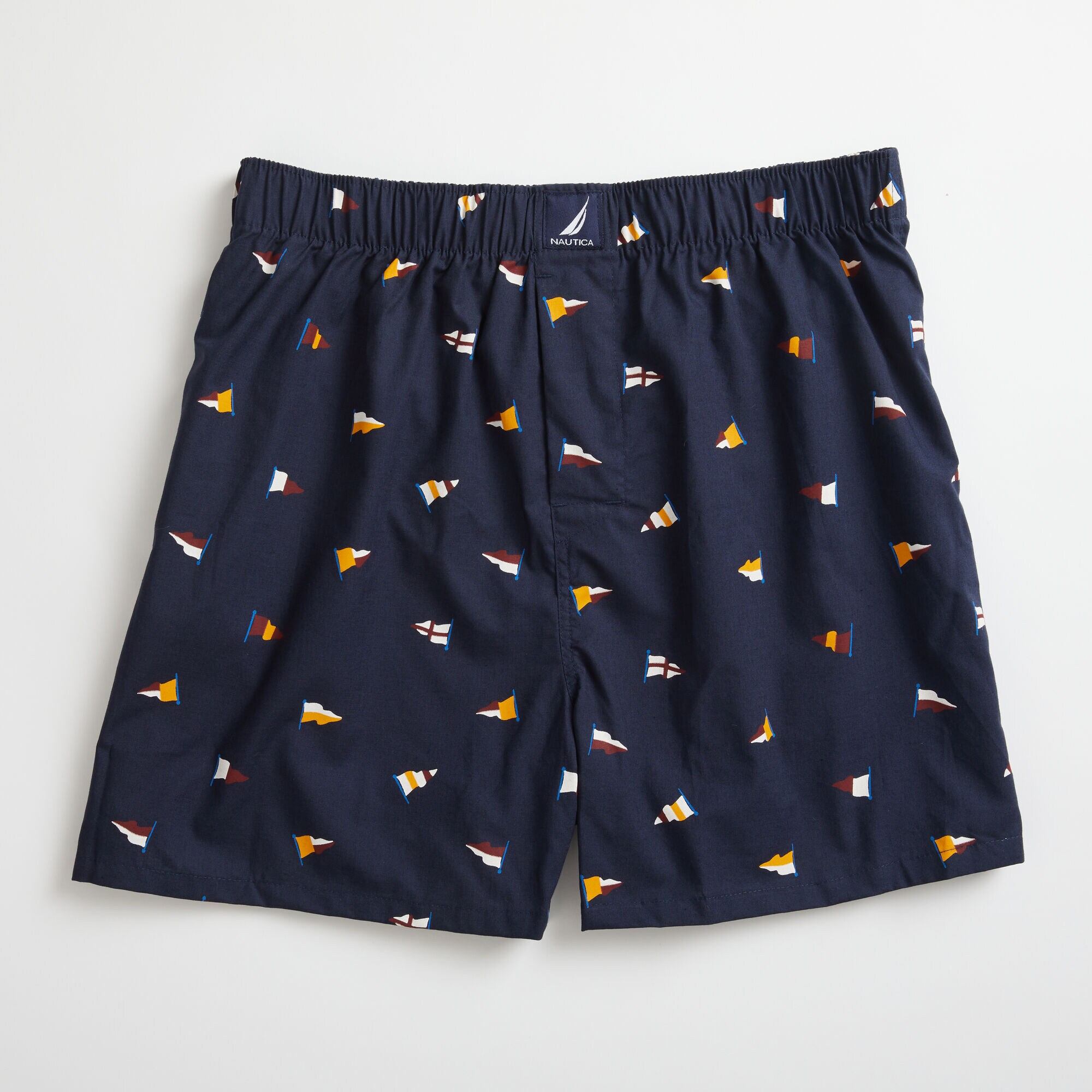 FLAG PRINT COTTON BOXER,Bright Cobalt,large