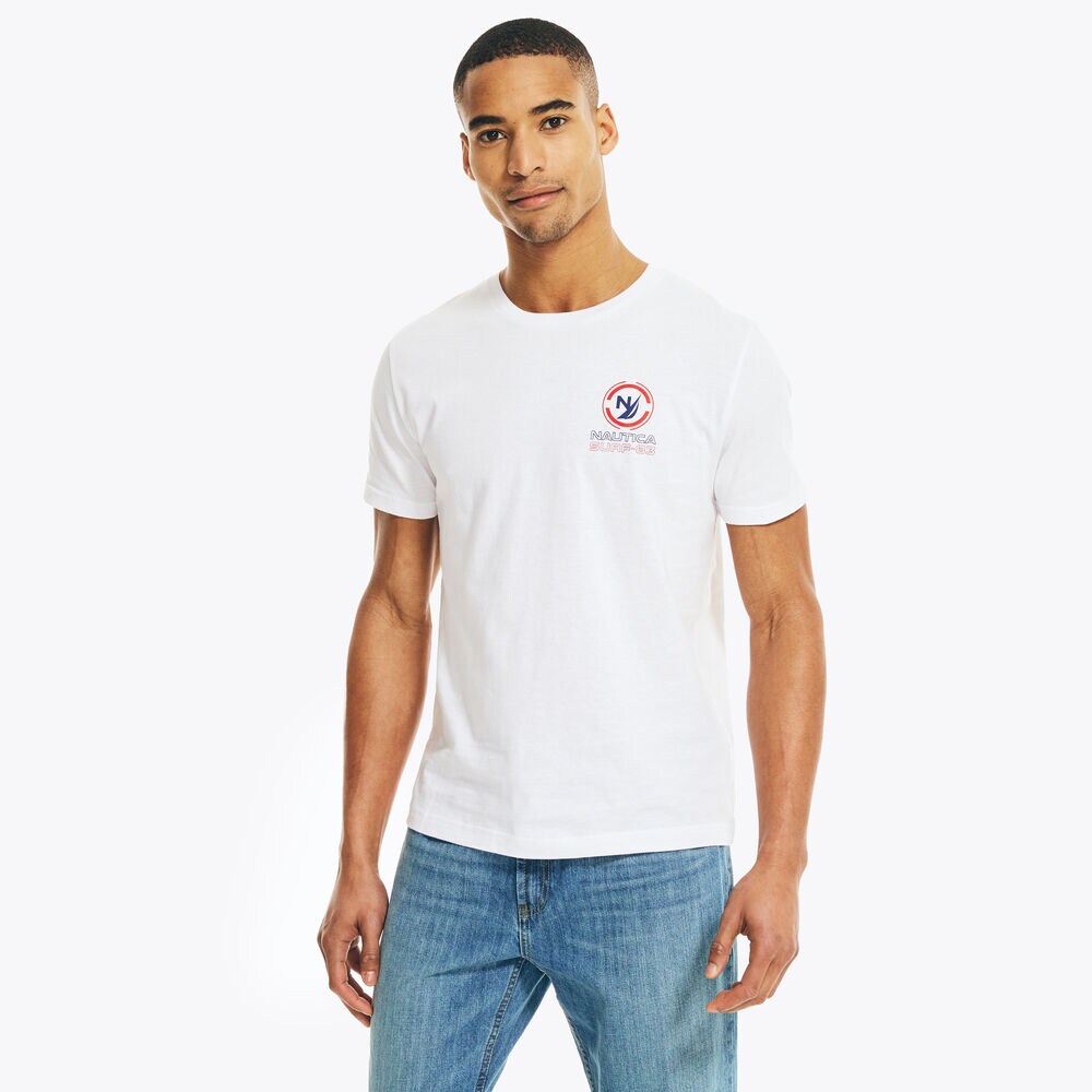 SURF-83 GRAPHIC T-SHIRT,Bright White,large
