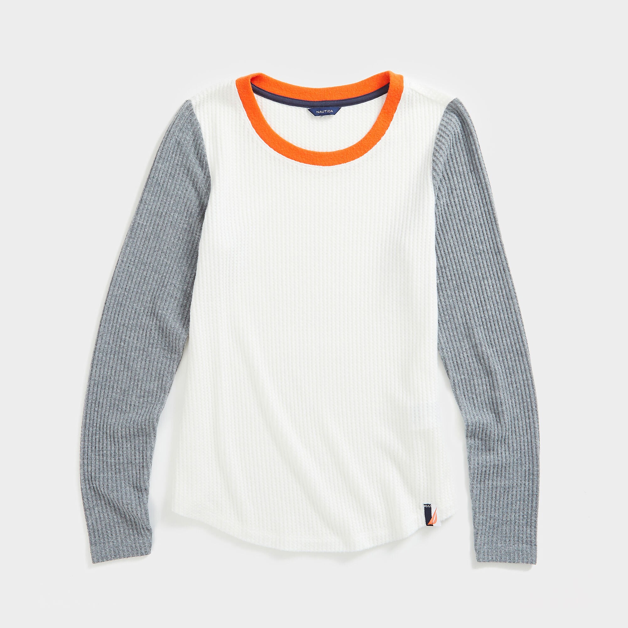 COLORBLOCK SCOOP NECK KNIT TOP,Marshmallow,large