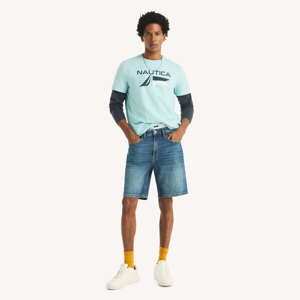 Logo & Flag Graphic T-Shirt