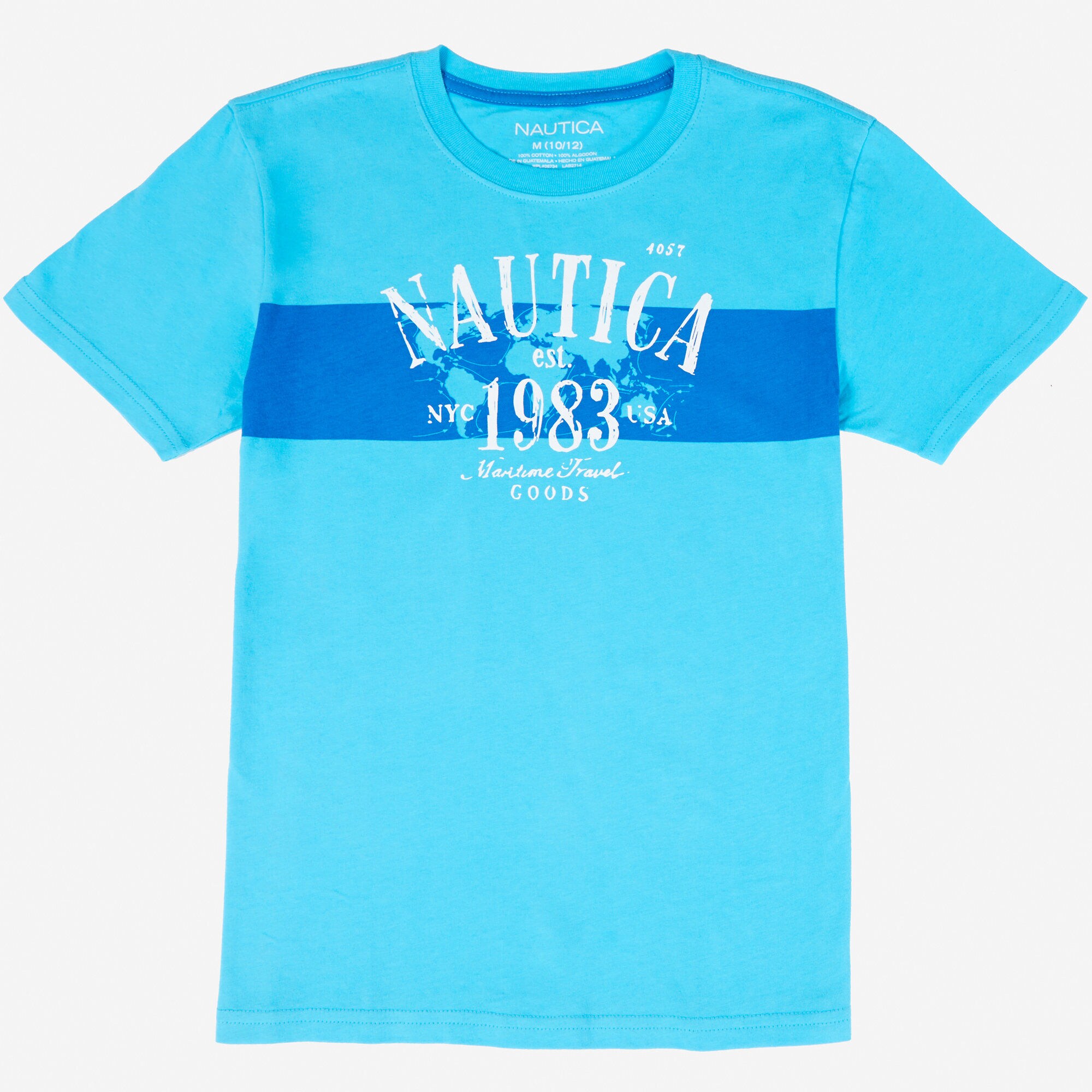 Boys' Nautica 1983 Tee (8-16),Classic Blue,large