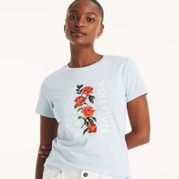 Floral Logo Graphic T-Shirt