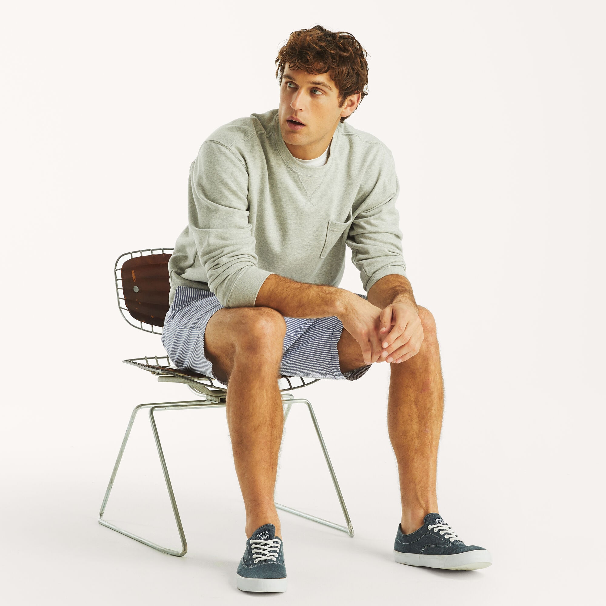 Pocket Sweatshirt,Grey Heather,large